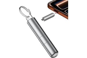 GjnjfdF SIM Card Ejection Tool - Phone Key Ring Tray Ejector Needle | Precision Cleaning Brush for Smartphone Charging Port Jack, Smartphone Tablet Electronics Travel