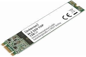 Intenso M.2 SSD Top - Unidad de Estado sólido de 128 GB (M.2 2280, SATA III, hasta 550 MB/s)