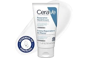 CeraVe Crema Reparadora de Manos, Para Manos Secas y Ásperas, Alivia la Sequedad y Restaura la Barrera Protectora de la Piel, Con 3 Ceramidas Esenciales y Ácido Hialurónico, 50ml