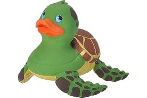 Wild Republic Rubber Duck, Patos de Goma, Tortuga Marina, Regalos Para Bebé, Juguetes Para la Bañera, Niños y Adultos, 10 Cm (23213)