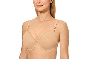Gratlin Women's Full Cup Lightly Lined Plunge Underwire Maternity Nursing Bra