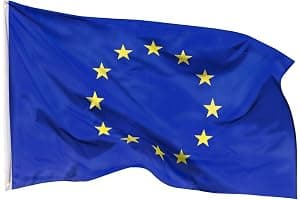 Banderas de aricona – bandera de europa resistente a la intemperie con 2 ojales de metal - bandera europea clásica 90 x 150 cm