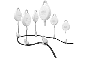 KIWI design Gestión de Cables VR, 6 Paquetes de Sistema de Polea VR Compatible con Quest 3S/3/2/1/HTC Vive/Pro/PSVR/Valve Index VR Accesorios (Blanco)