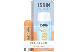 ISDIN Fotoprotección Fusion Water MAGIC SPF 50, Protector Solar Facial de Textura Ligera y Fase Externa Acuosa con Tacto Fina