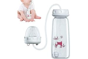 3-in 1 Anti-Colic Babys Bottles, 2026 New Hands Free Anti-Colic Bottle, 240ML Silicone Leak Proof with Nipple Straw, Adjustable Fast Flow Milk Bottle for Babys 3 Months