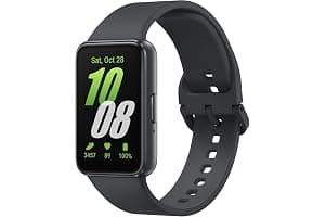 Samsung Galaxy Fit3, Smart Watch, Fitness Tracker, Health Monitoring, Black, 3 Year Extended Warranty (UK Version)