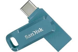 SANDISK Ultra Dual Drive Go, USB Type-C &Type-A Flash Drive 128GB (Memory stick up to 400MB/s, Reversible Type-C and Type-A connectors for Android Smartphone, Tablets and Mac) Navagio Bay