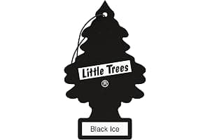 Little Trees Air Freshener Tree MTR0004 Black Ice Fragrance For Car Home Boat Caravan - Single Pack