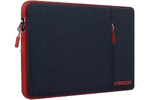 HSEOK 15,6" Funda para Computadora Portátil, Funda Impermeable a Prueba de Golpes con Bolsillo Lateral, Compatible con MacBook Pro 16"/15" y la Mayoría de Las PC de 15" 15,6" 16",B02K02