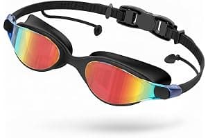 Seaflar Antivaho Gafas De NatacióN General | Profesional Lentes Galvanizados, ProteccióN UV, 3D Sello De Silicona | Impermeable Gafas Piscina Adultos & Adolescentes