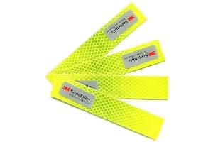 Salzmann Diamond Grade Adhesivos Reflectantes y Impermeables - Adhesivos para coches, motocicletas, bicicletas - Equipado con 3M Scotchlite