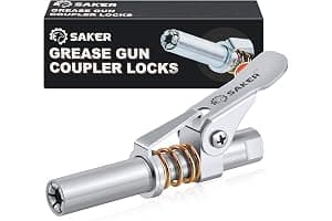 Saker Grease Gun Coupler,Compatible with All Grease Guns 1/8'' NPT Fittings（Suitable for diameters Greater Than 14mm,Upgrade to 14000 PSI, New Version 1PC