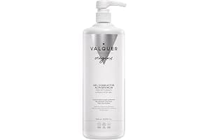 VALQUER Gel Conductor de Ultrasonidos Facial y Corporal | Uso Profesional en Radiofrecuencia, Depilación Láser, Microcorrientes, IPL y Cavitación | Base Agua, Incoloro e Inoloro | 1 L