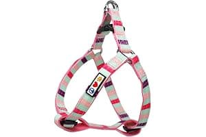 Pawtitas Arnés para Perros pequeños arnés Ajustable antitirones para Perros de Color sólido Ligero Turquesa Rosa/púrpura