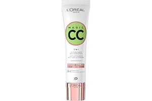 L'Oréal Paris Magic CC Cream with SPF 11, Anti-Redness and Colour Correcting, With Vitamins B5 and E, Lightweight Hydrating Formula Adapts to Skin Tone for a Natural Glowy Finish, 30 ml