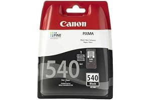 Canon Ink - PG-540 Genuine Black Printer Ink Cartridge - Prints Up to 180 A4 Pages (1 x Cartridge) - Compatible with PIXMA MX, MG & TS