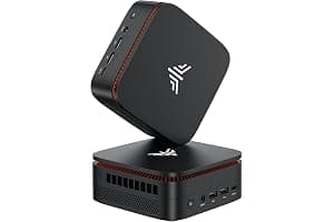 NiPoGi Pinova P1 Mini PC, AMD Ryzen 4300U(Βeats 3300U/N150/N97,Up to 3.7 GHz) Mini Computer, 16GBRAM 256GB SSD Mini PC Windows 11 Pro, Triple 4K Display/USB 3.2/Type-C/HDMI/WiFi/BT for Home Office