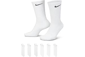 NIKE Men's U Nk Everyday Cush Crew 6pr-bd Socks