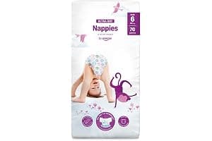 By Amazon - 70 Ultra Dry Nappies - Size 6 (15+ kg) (Previously a Mama Bear Brand, Same Product)