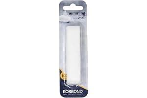 Korbond Hemming Tape 10m x 2cm - White – Invisible Mending Tape for Fabric - Iron On Hem Tape - NO Sewing Required Adhesive Fabric Tape, Webbing Tape, Hemming Tape