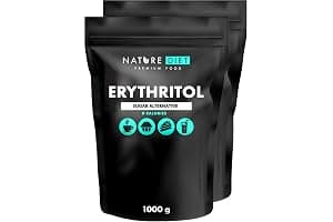 Nature Diet - Eritritol 2 x 1000 g | Edulcorante natural | Cero calorías | Reemplazo de azúcar | Sustituto de azúcar