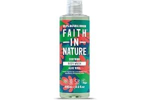 Faith In Nature Natural Aloe Vera Body Wash, Soothing Shower Gel, Vegan and Cruelty Free, No SLS or Parabens, 400 ml