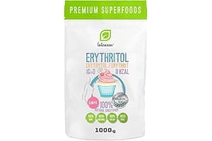 Eritritol 1 kg | Edulcorante 100% natural | Vegano | Edulcorante granulado | Alternativa al azúcar | Apto para diabéticos