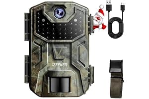 iZEEKER Cámara de Caza, 36MP HD Cámara Caza Nocturna con 940nm IR LED Sin Brillo Invisible, de Impermeable IP66 para Observación de Vida Silvestre y Monitoreo de Seguridad en Interiores