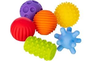 FANCY Baby Pelotas Sensoriales para Bebés - Juguete Educativo para Bebés a Partir de 3 Meses, Multi Ball Texturizada y Sensorial, Pelota Montessori, Bolas para Bebé