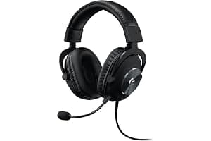 Logitech G PRO X Gaming-Headset, Corded, Over-Ear Headphones with Blue VO!CE Mic, DTS Headphone:X 7.1, 50mm PRO-G Drivers, 7.1 Surround Sound for Gaming, PC/PS/Xbox/Nintendo Switch - Black
