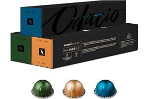 Nespresso Vertuo Coffee Pods, Pack of 30, 10 x Melozio, 10 x Stormio, 10 x Odacio capsules for Nespresso Machines. Make Espressos, Cappuccino and Lattes at home. Recyclable Pods.