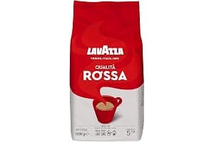 Lavazza, Qualità Rossa, Coffee Beans, Arabica and Robusta, Intensity 5/10, Medium Roasting, 1 Kg