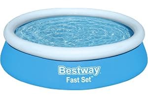 Bestway 6ft x 20in Blue Round Fast Set Inflatable Above Ground Pool