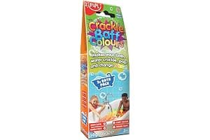 ZIMPLI - Crackle Baff Colours, 3 Bath Pack, Magically makes your water Crackle, Pop & Change Colour, Bath Toy, Pocket Money Stocking Filler Gift, UK Made