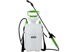 ANSIO® Garden Sprayer 5 litre Pressure Sprayer Pump Action, Weed Killer, Water Pump, Ideal with Pesticides, Insecticides, Fungicides.