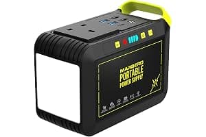MARBERO Portable Power Station 24,000mAh Solar Generator with AC Plug Socket 120W Peak 88.8Wh Fast Charging Power Bank for Home Backup Outage Emergency Outdoor Adventure Picnic Travel RV