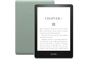 Kindle Paperwhite | 16 GB, now with a 6.8" display and adjustable warm light, with ads, agave green + Kindle Unlimited