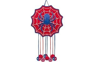 OH YEAH - Piñata de Cumpleaños Grande Spider 45 x 45 cm - Decoración Fiestas Infantiles Niño y Niña - Piñatas Grandes para Rellenar con Juguetes y chuches - FÁCIL DE RELLENAR