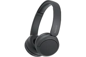 Sony WH-CH520 Wireless Bluetooth On-Ear Headphones, Lightweight Design, Up to 50hr Battery Life, Quick Charge, EQ, Clear Call Quality, iOS & Android - Black