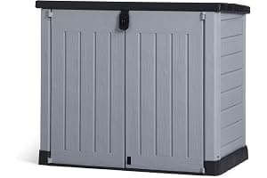 Keter Store It Out Pro Outdoor Garden Furniture Storage Shed Grey| Fade Free | All Weather Resistant | Safe and Secure | Zero Maintenance | 5 year Warranty