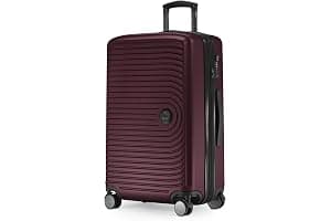 HAUPTSTADTKOFFER Mitte - Maleta Rígida Mediana, TSA, 4 Ruedas, Equipaje Facturable con Ampliación de Volumen de 8 cm, 68 cm, 88 L, Borgoña