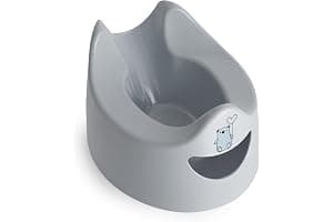 Toddler Essentials Easy Pour Potty - Light Grey | Portable Potty Training Toilet Seat for Toddlers | Hygienic, Easy to Clean, and Travel-Friendly (Previously Known as Pourty)