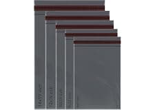 50 Mixed Grey Mailing Poly Postal Self Seal Bags 5 Sizes 10 from Each iSOUL Small to Large Postage Packaging Assorted Mailers Posting Shipping Post Parcels Package Bags (Grey, 5 Size 50)