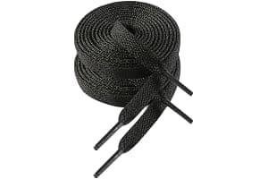 VSUDO Flat Trainers Shoelace, 8mm Wide Shoe Lace for Sneakers, Premium Trainer Shoe String, Replacements for Athletic Sport Shoelaces