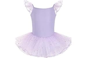 HIPPOSEUS Niña Tutu Vestidos de Ballet Maillot de Danza Gimnasia Leotardo Body Clásico para Niñas Body Traje de Baile,Y-04WDM