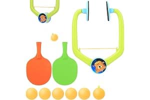 Juego de Ping Pong para Colgar en Puerta, Juego de Ping Pong con Marco Ajustable para Puerta, Entrenador portátil para Practicar y Jugar en Familia, con Palas/Pelotas