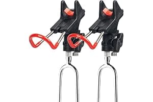 Sgehai 2 soportes para caña de pescar, de acero inoxidable ajustable en 360°, para pesca en ribera, pesca en mar, pesca en reservorio