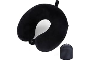 WENGX Travel Pillow Neck Pillow Memory Foam Travel Pillows Head Support Cushion for Airplane Train Car Office Travel Essentia