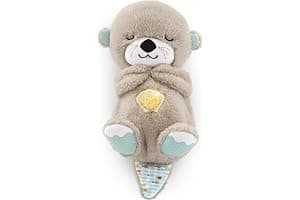 Fisher-Price Soothe 'N Snuggle Otter | Newborn Baby Toys & New Baby Gifts | Plush Soft Toys for Babies with Light and Sound Machine | Baby Girl and Baby Boy Gifts | Newborn Essentials, FXC66