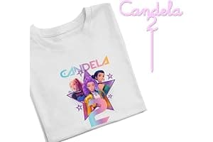 Evyre KPOP Birthday T-Shirt Personalised Name and Age with Topper Anniversary Cake Gift Party Huntrix Sajaboys Boys Girls Unisex Children's Sweatshirt (Star)